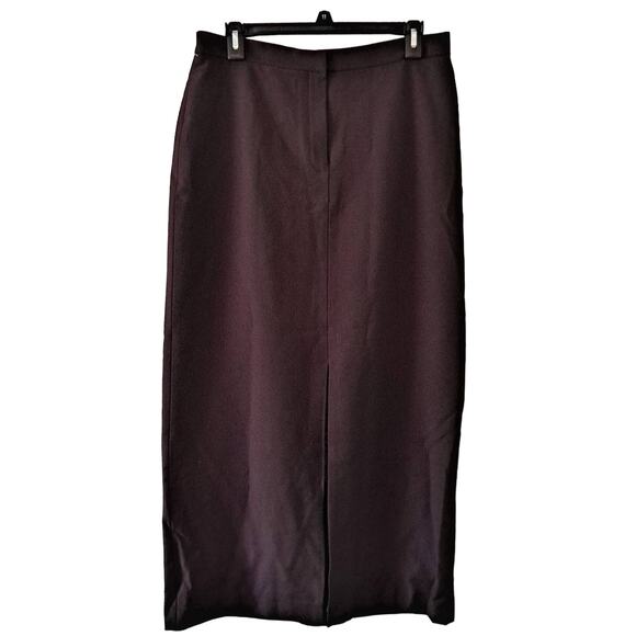 Rafaella Brown Ankle Length Front Closure Skirt - Picture 2 of 5